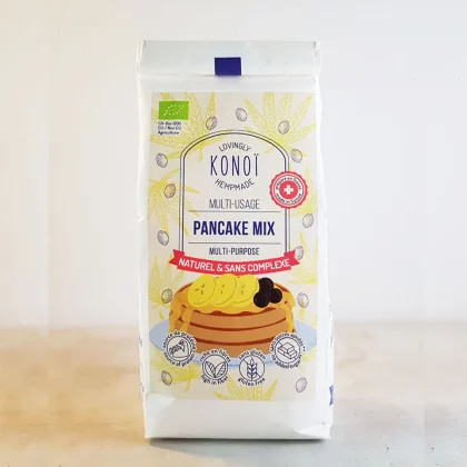 Pancake Mix sans gluten et riche en fibre, fabriqué en Suisse