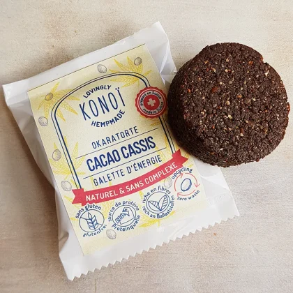Okaratorte Cacao Cassis 9 Palets d'énergie source de protéine - Cacao Cassis